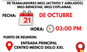 21 de Octubre: se convoca a marcha